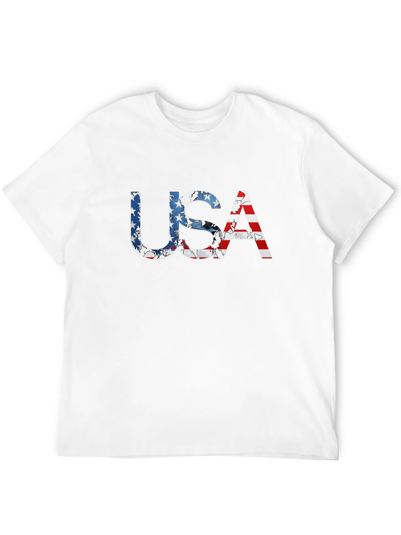 USA Flag Patriotic T-Shirt - Classic Black Tee