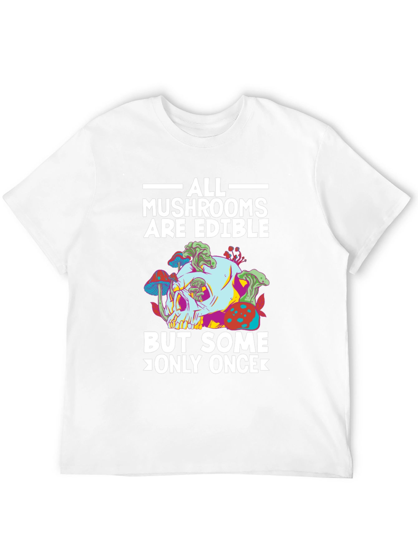 Mushroom Skull T-Shirt - Edible Joke Tee