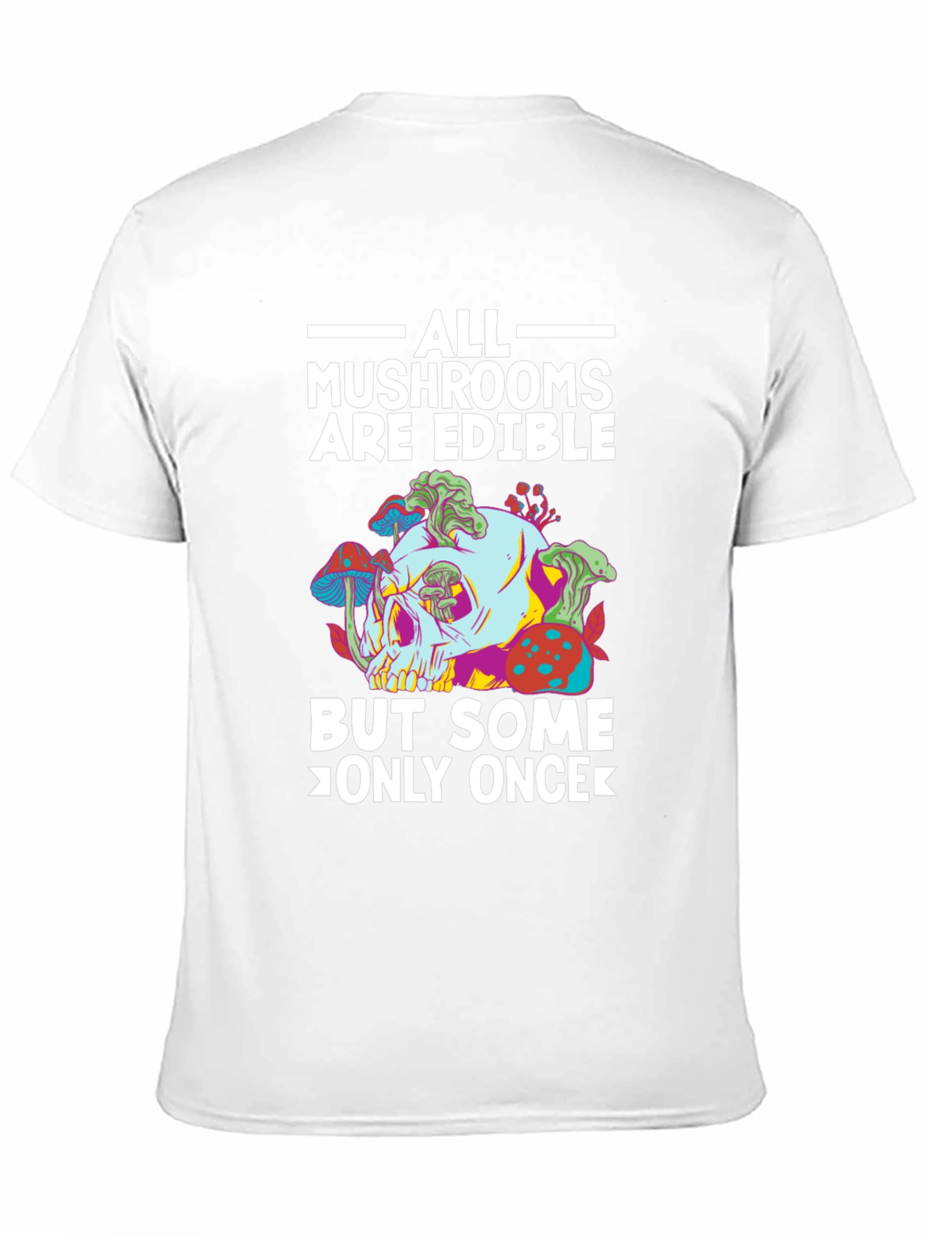 Mushroom Skull T-Shirt - Edible Joke Tee