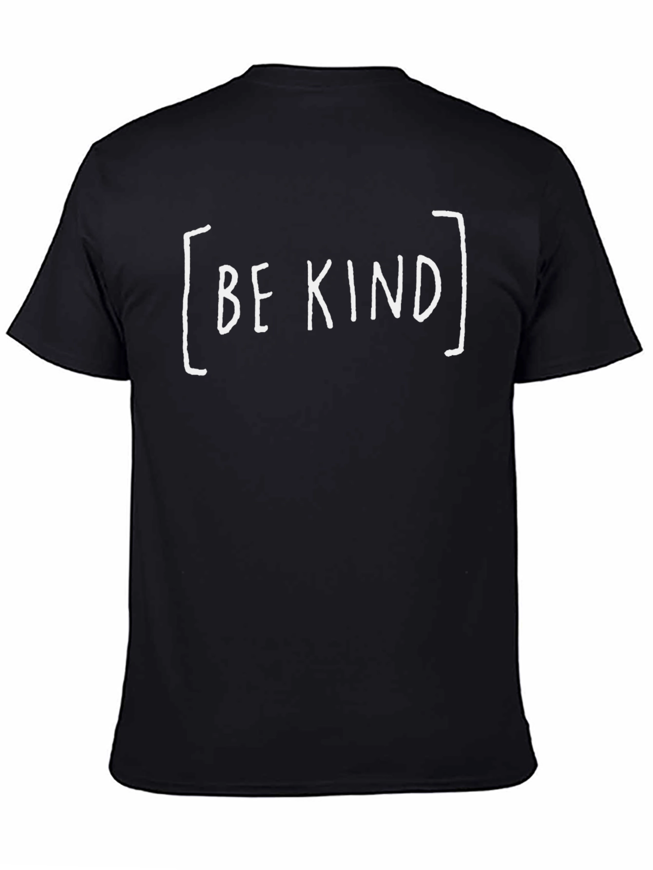 Be Kind Graphic Tee - Black Cotton Blend T-Shirt