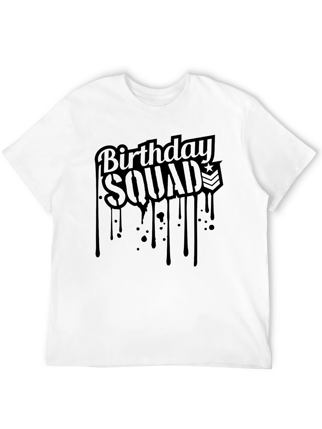 Birthday Squad Tee - Black T-Shirt