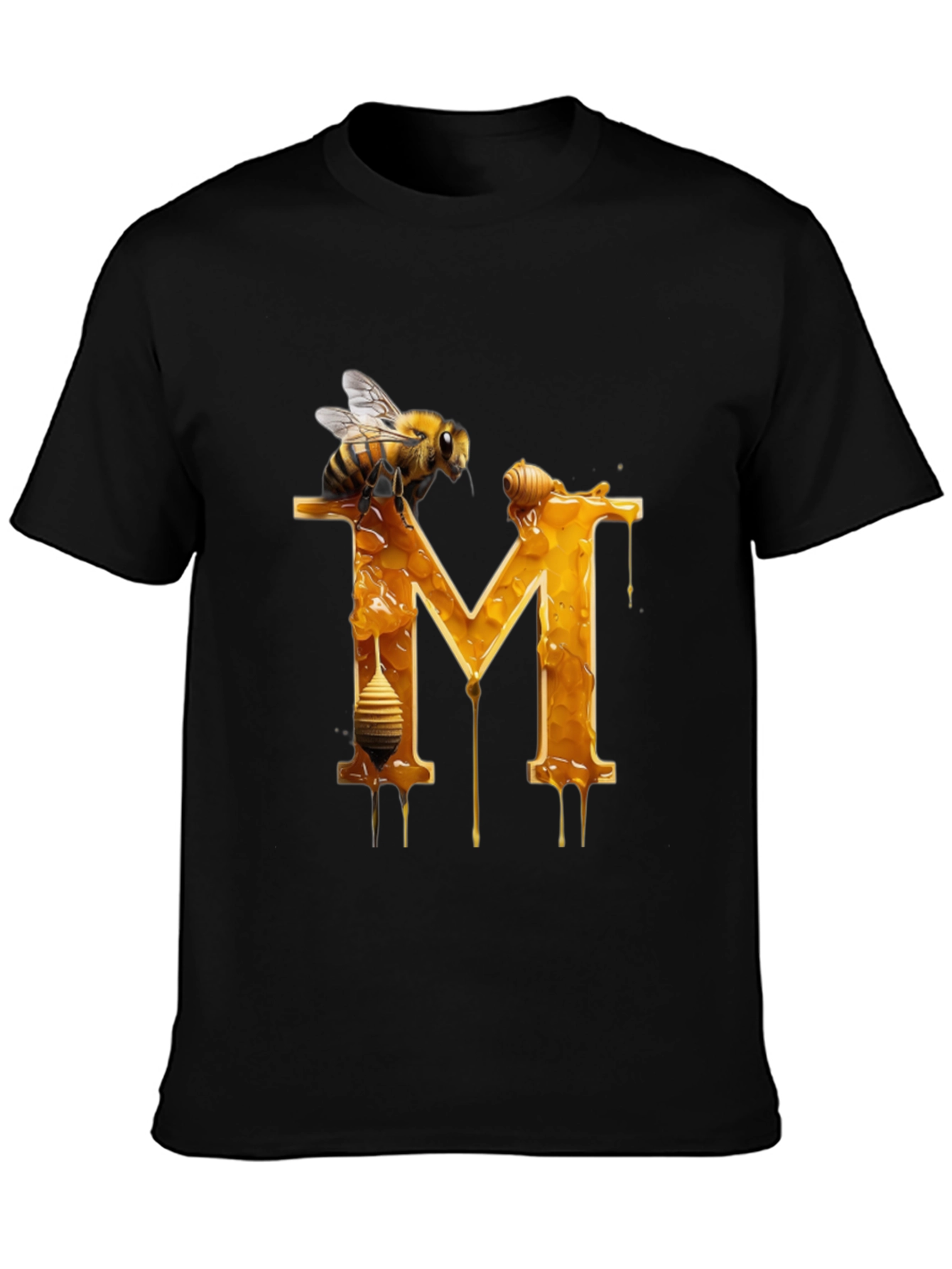 Honey Bee M Letter T-Shirt