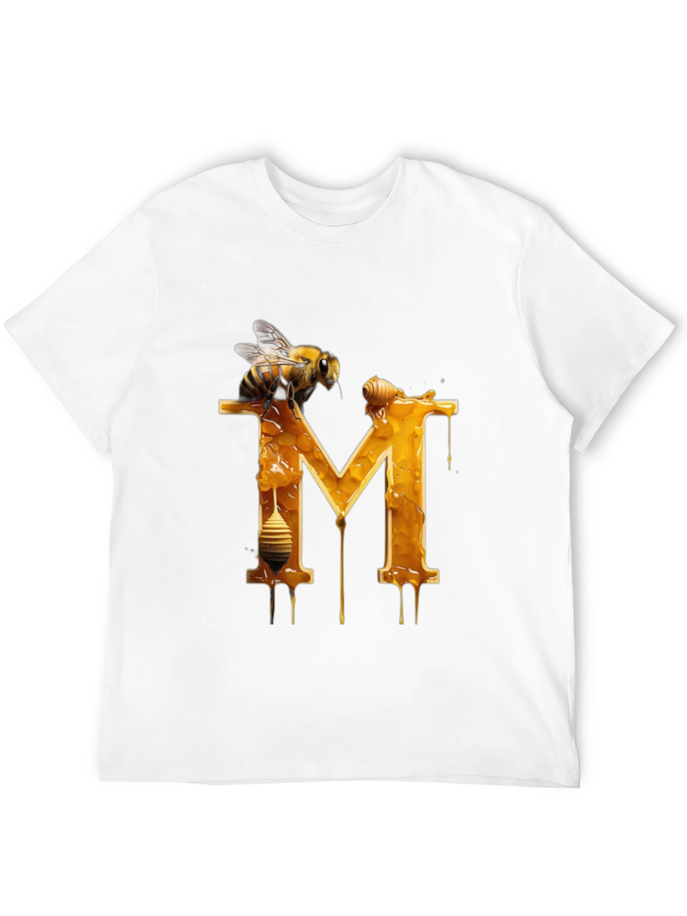 Honey Bee M Letter T-Shirt