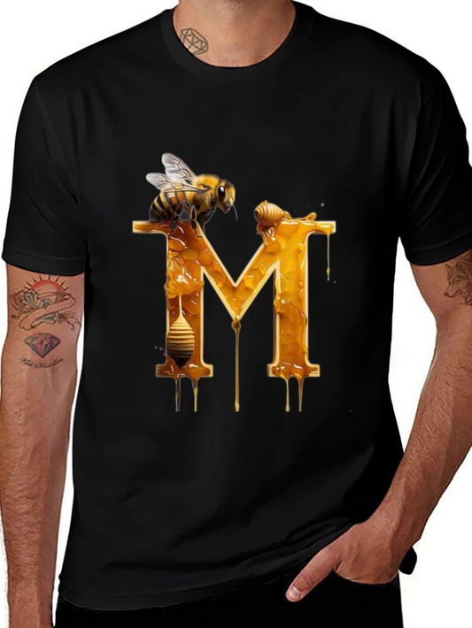 Honey Bee M Letter T-Shirt