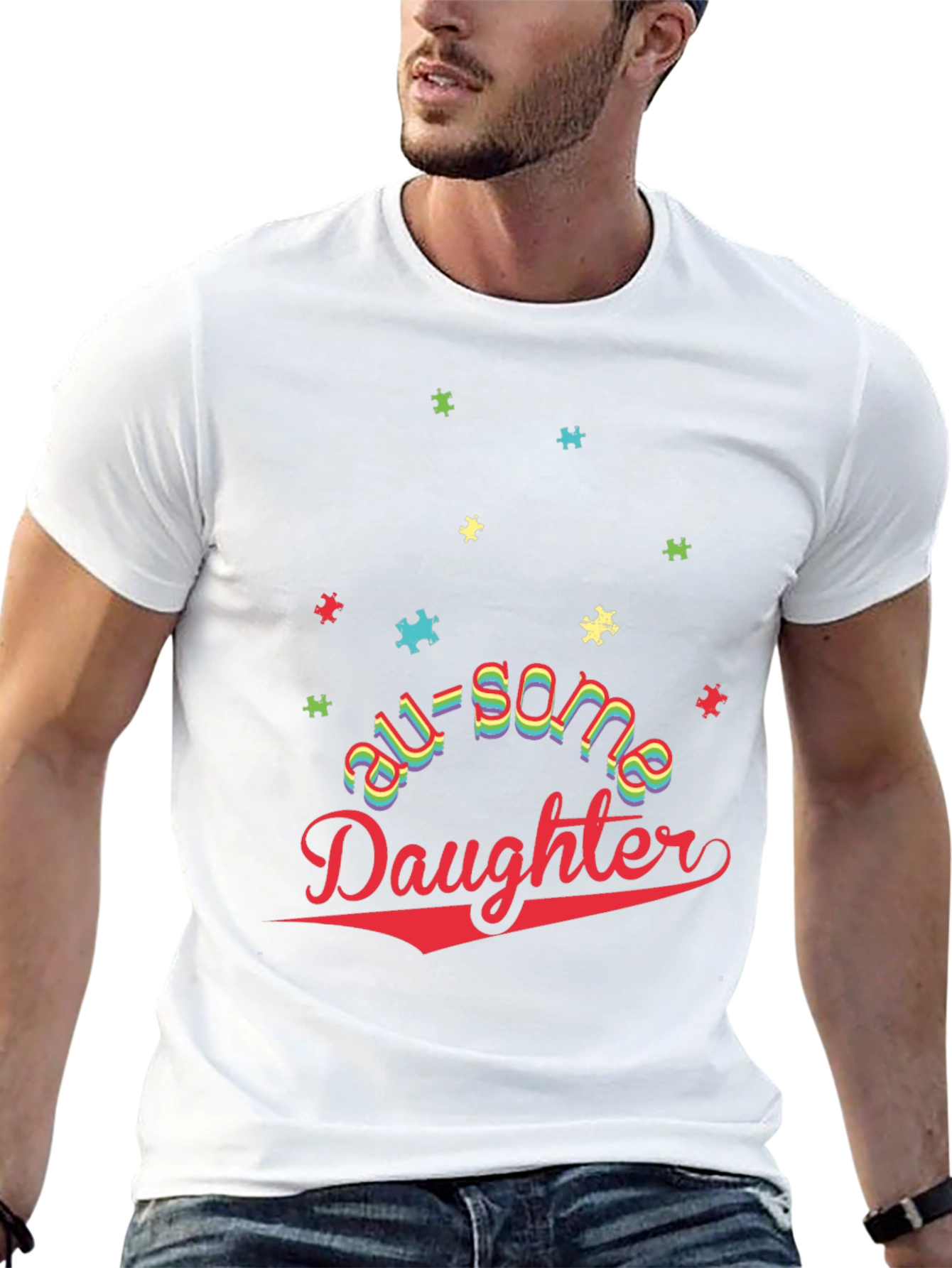 Awesome Daughter Autism Awareness T-Shirt