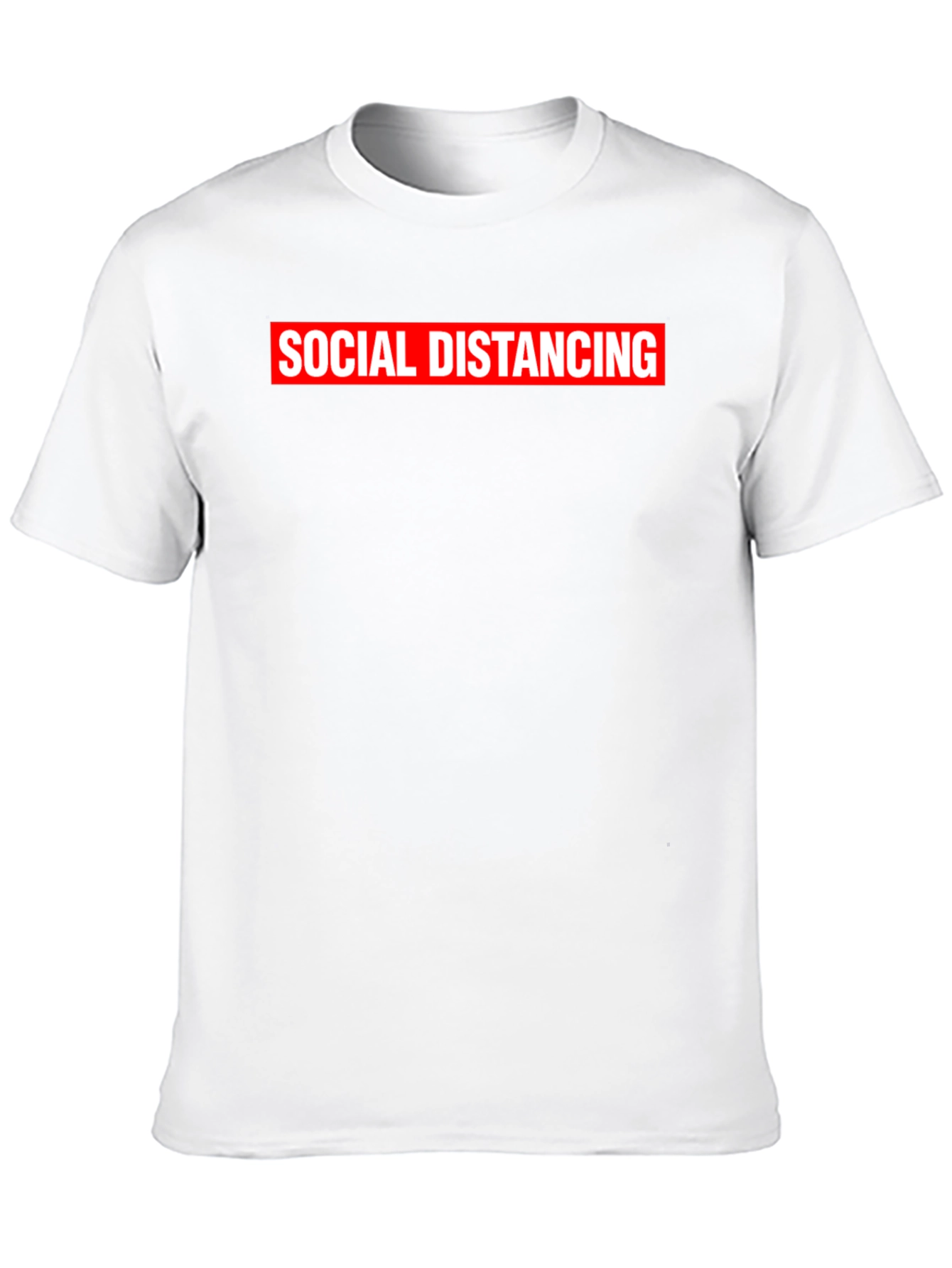Social Distancing Graphic T-Shirt - Black