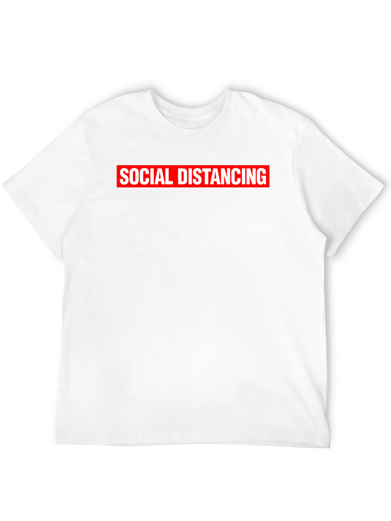 Social Distancing Graphic T-Shirt - Black