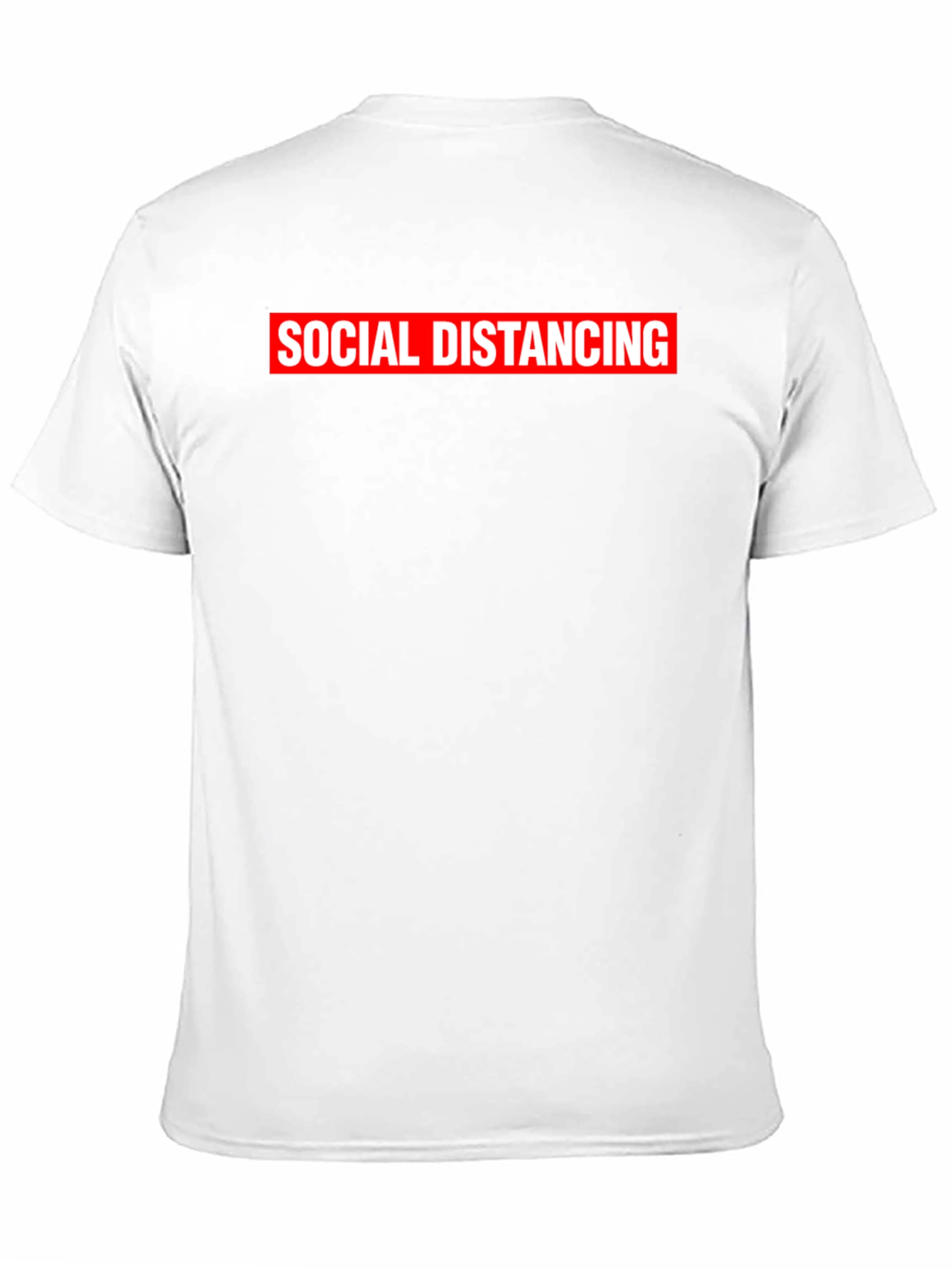 Social Distancing Graphic T-Shirt - Black