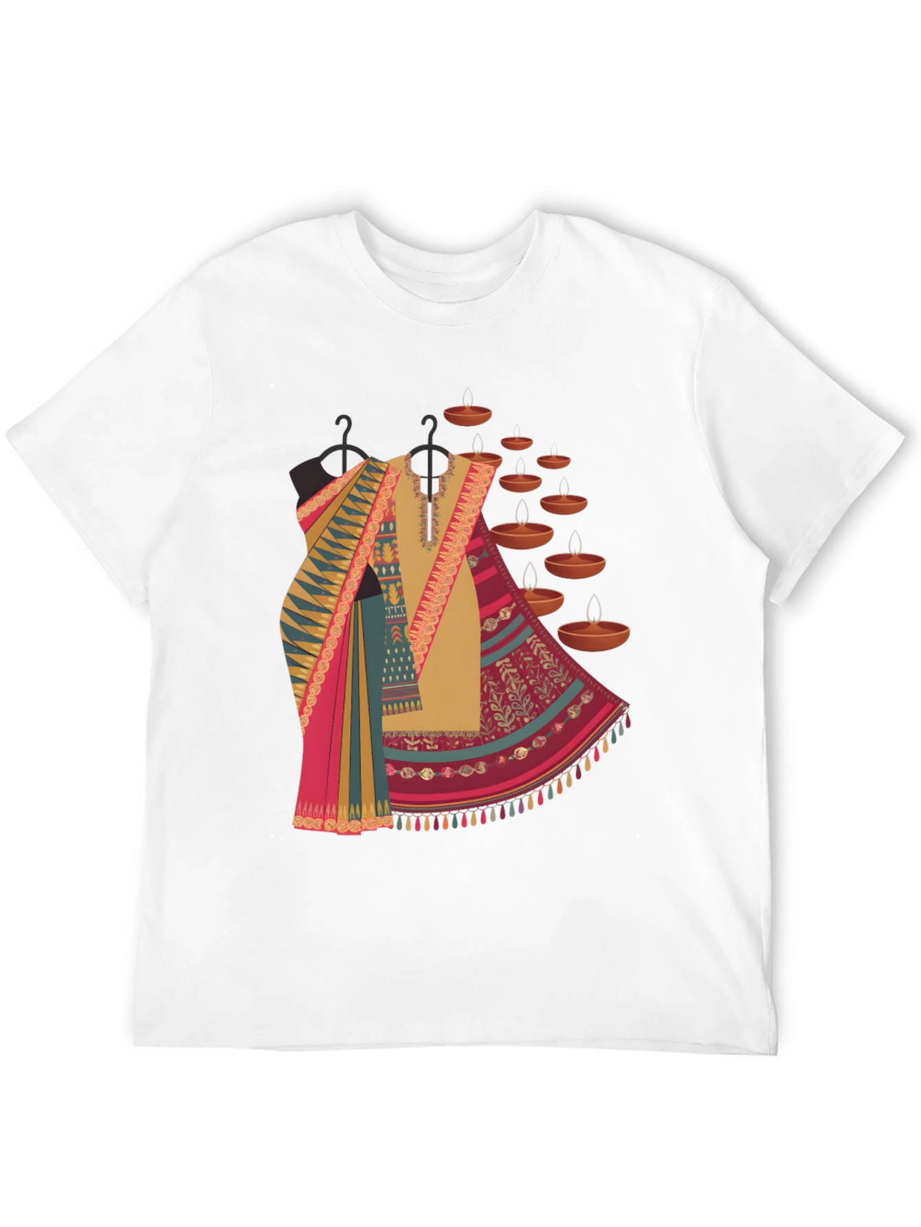 Diwali Outfit T-Shirt - Festive Fashion Tee