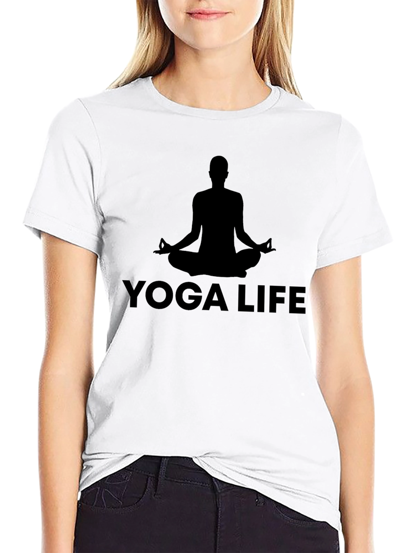 Yoga Life Meditation T-Shirt - Black