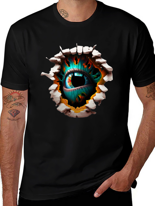 Surreal Eye Graphic Black T-Shirt