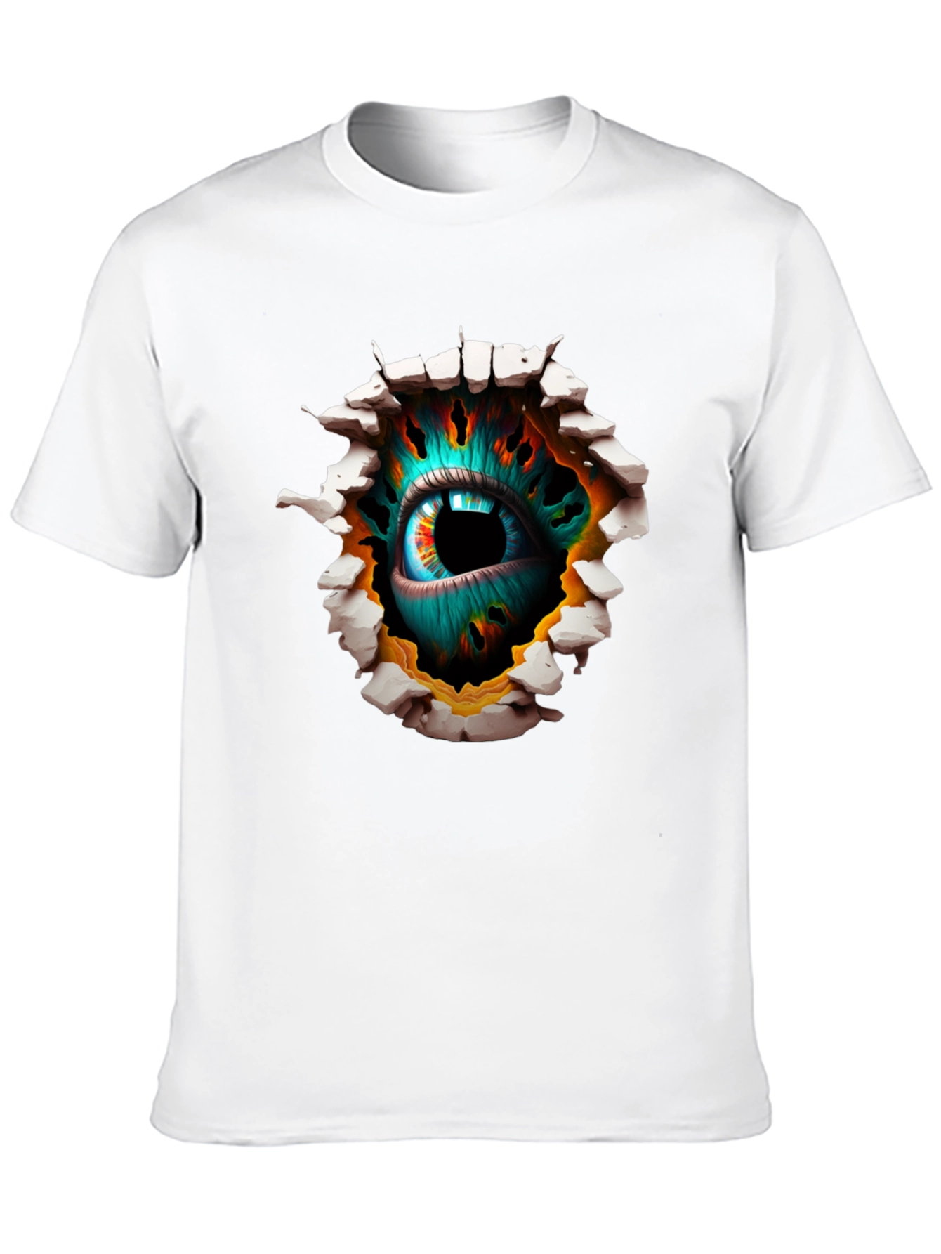Surreal Eye Graphic Black T-Shirt