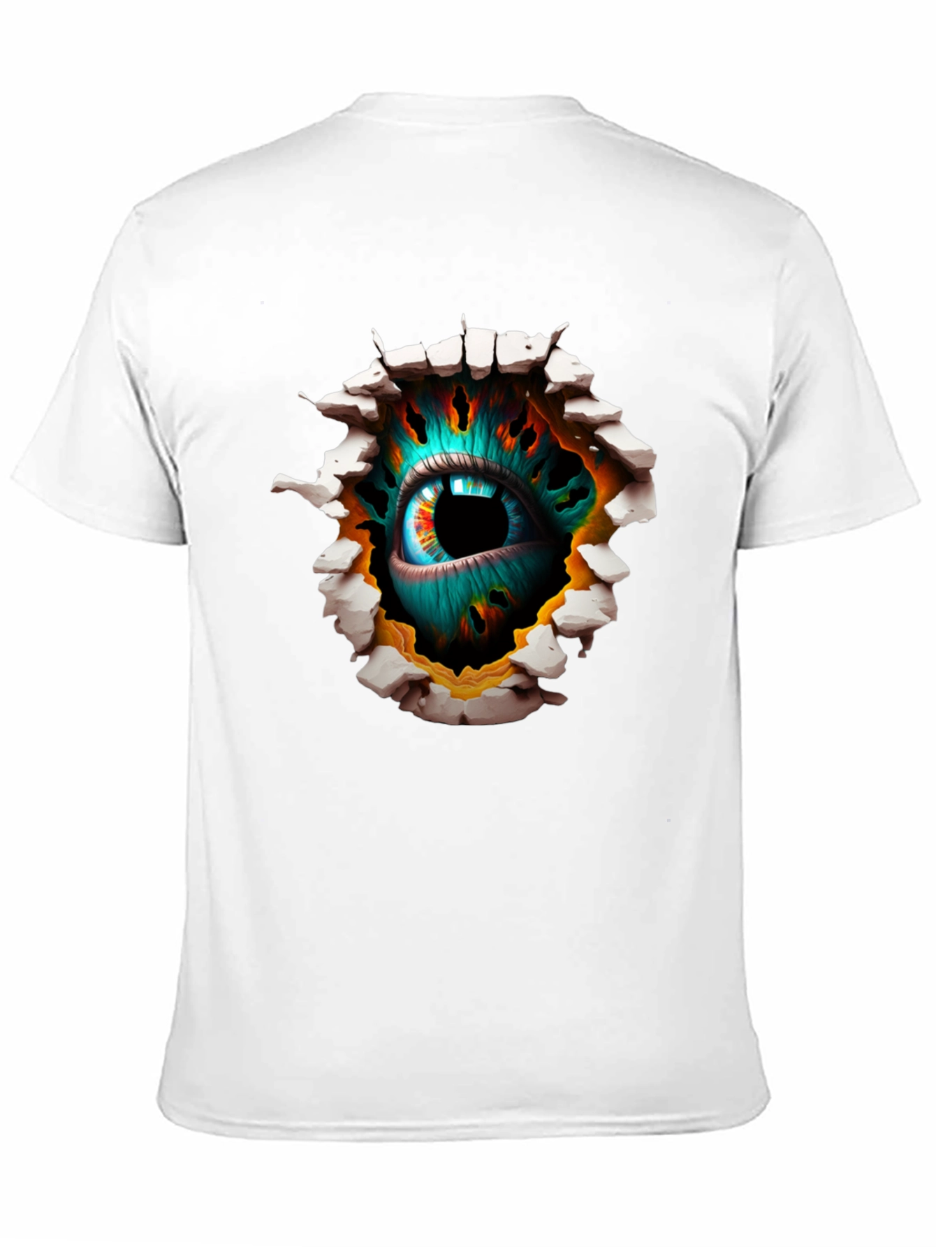 Surreal Eye Graphic Black T-Shirt