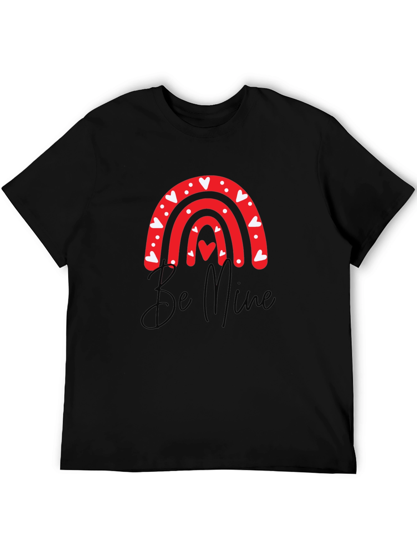 Be Mine Valentines Day Heart Rainbow T-Shirt