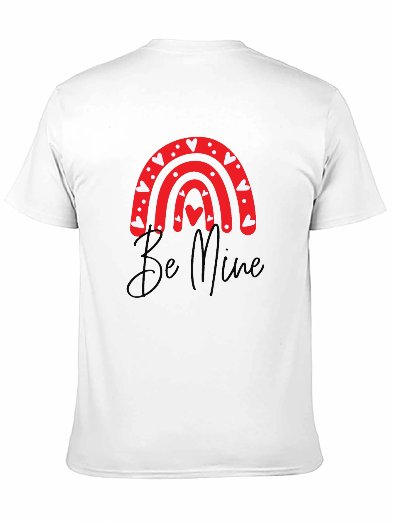 Be Mine Valentines Day Heart Rainbow T-Shirt