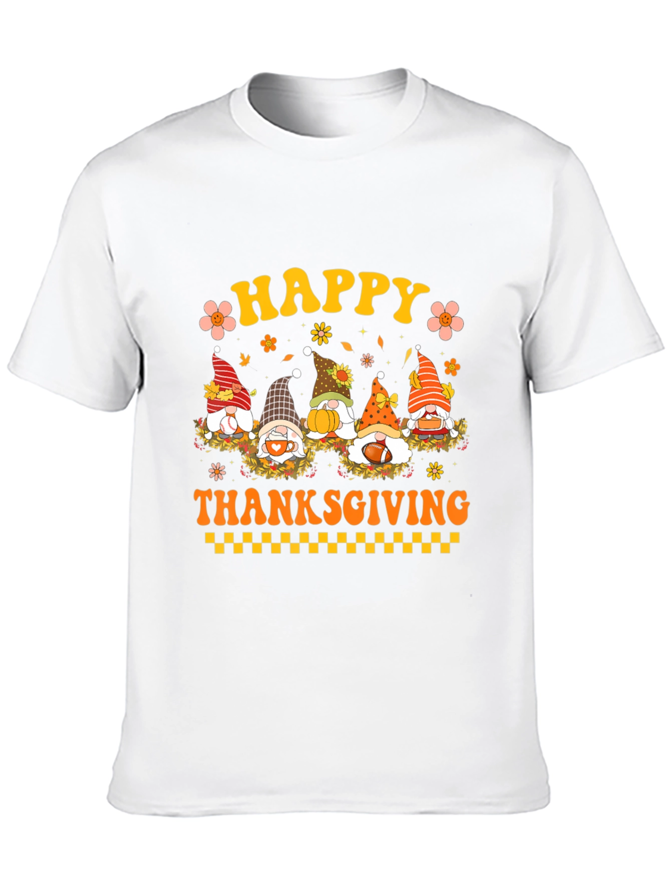 Happy Thanksgiving Gnomes Graphic Tee