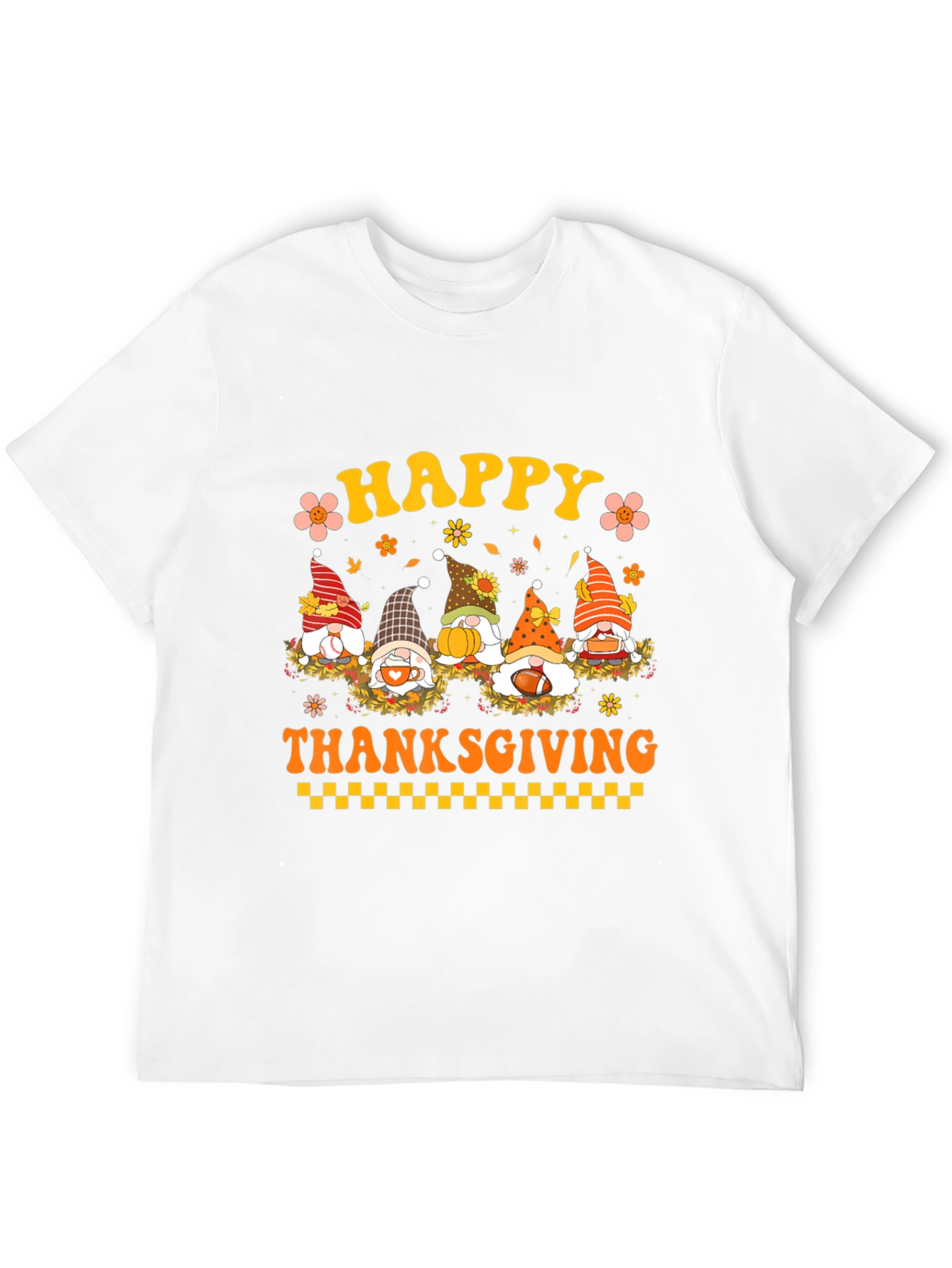Happy Thanksgiving Gnomes Graphic Tee