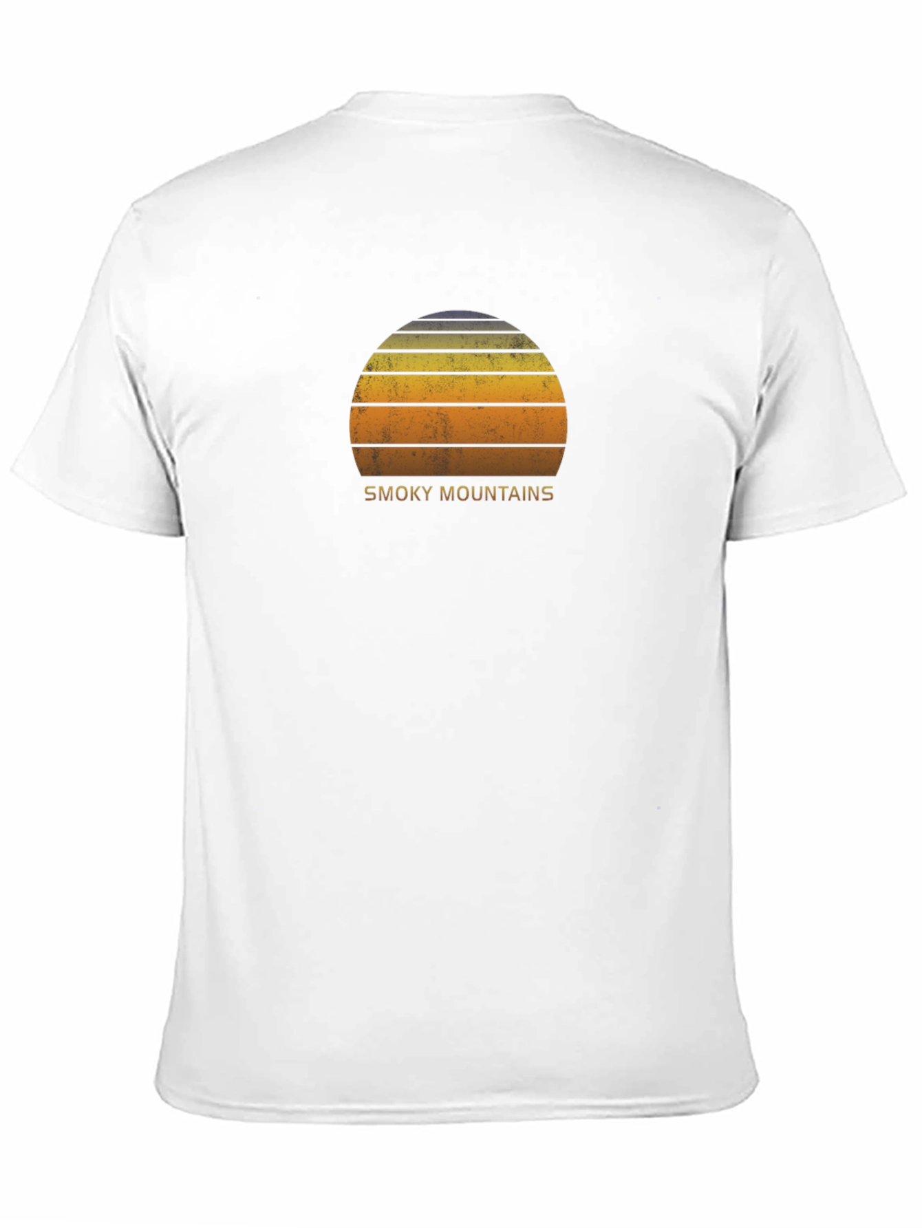 Smoky Mountains Sunset Graphic Tee - Retro Style