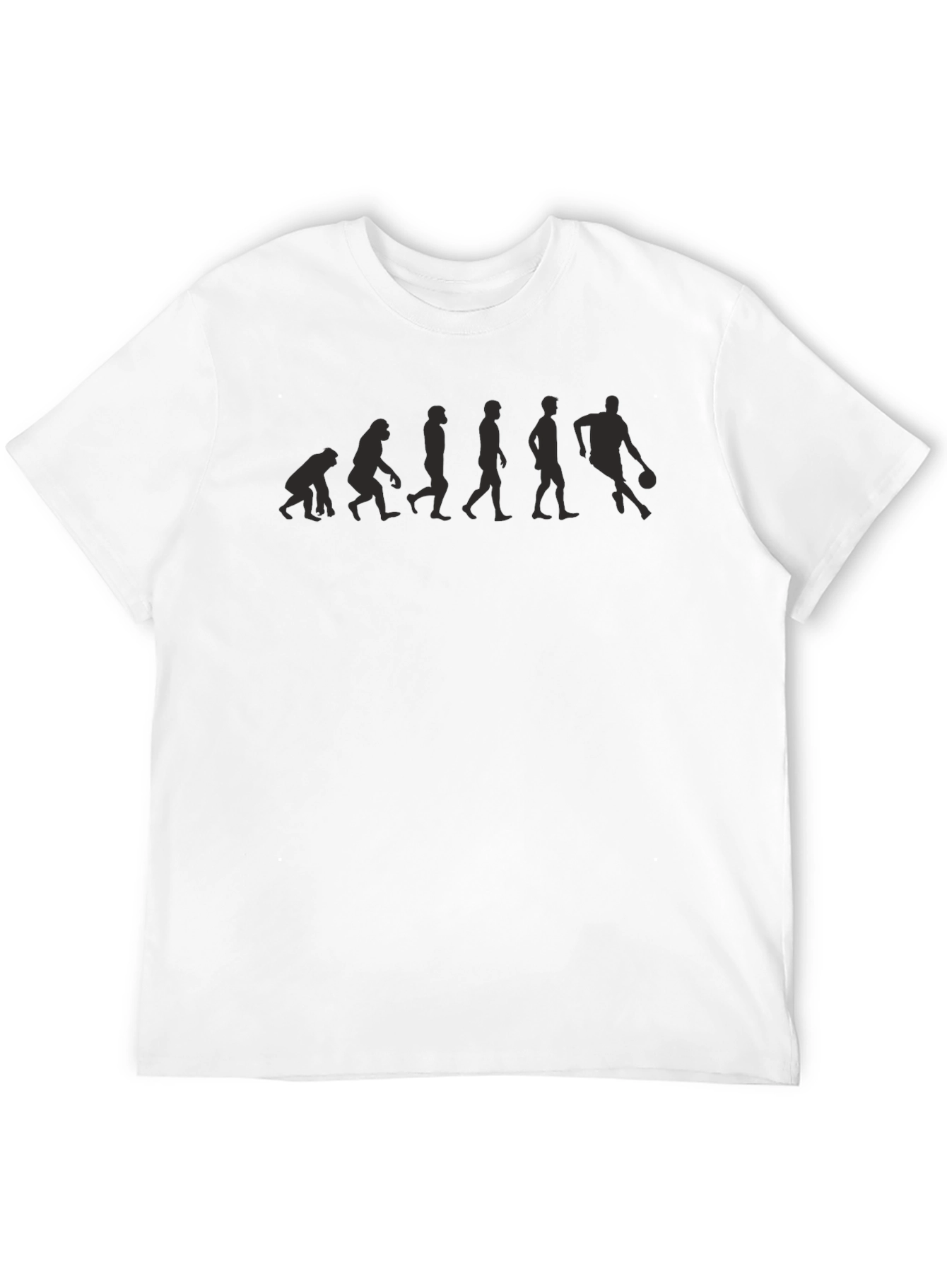 Evolution of Basketball Black T-Shirt