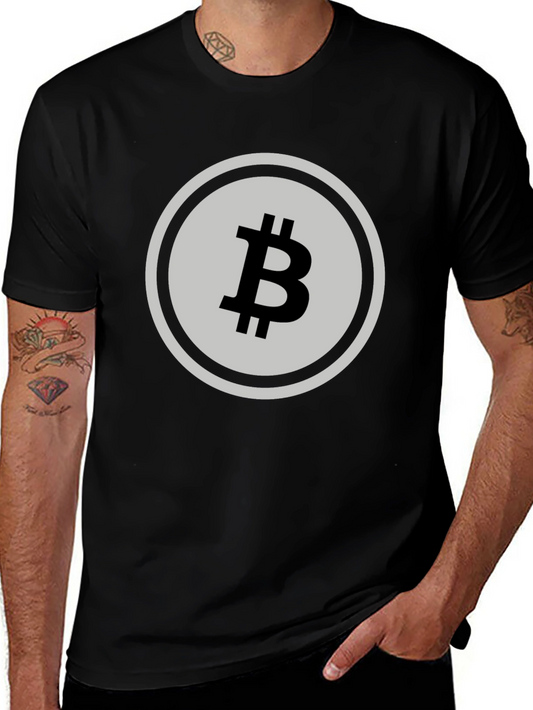 Bitcoin Symbol Black T-Shirt - Crypto Currency Tee
