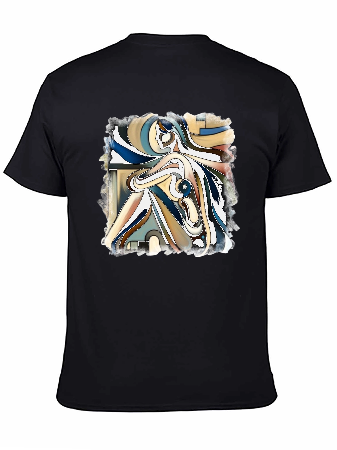 Abstract Art Graphic Tee - Modern Casual Style