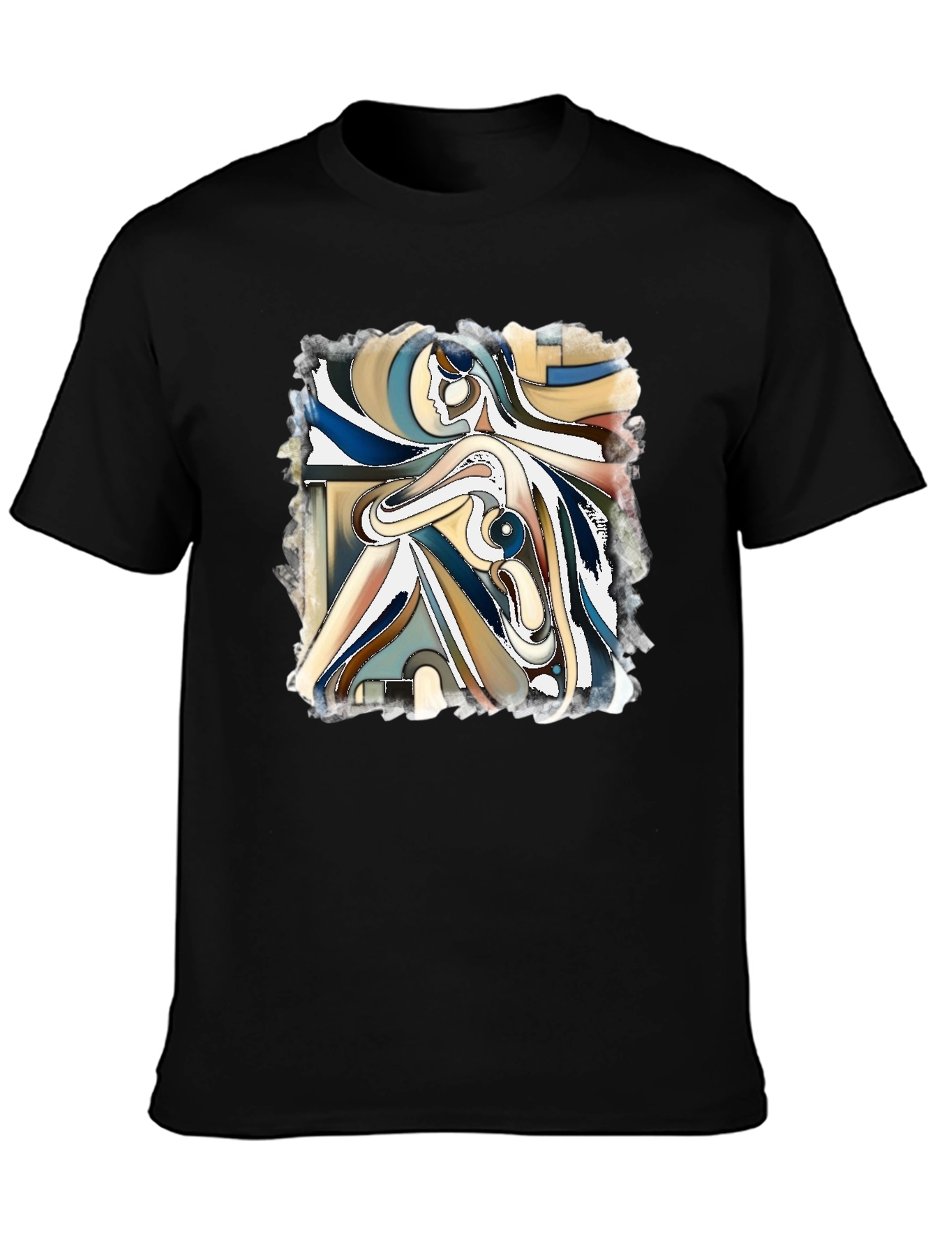 Abstract Art Graphic Tee - Modern Casual Style