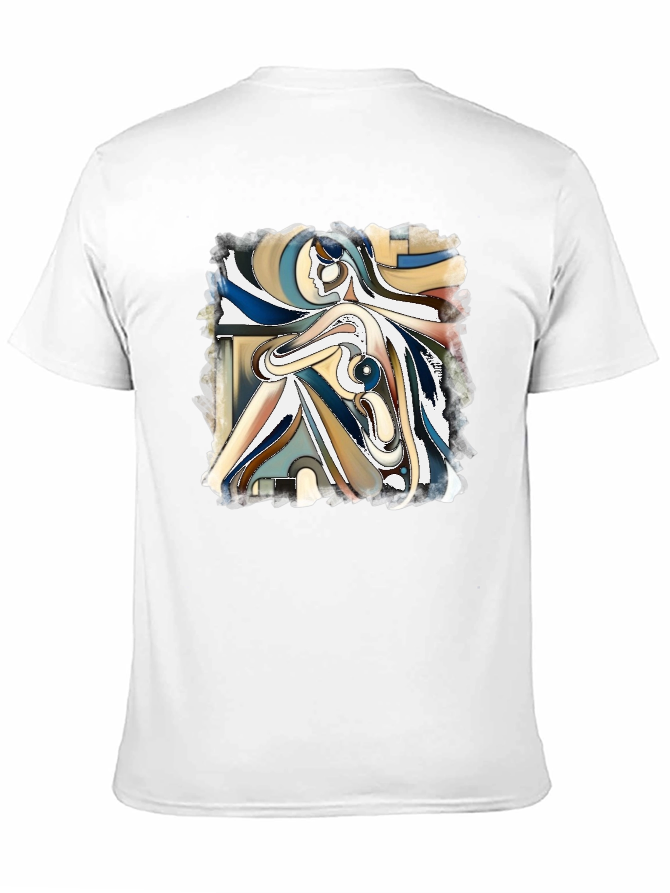 Abstract Art Graphic Tee - Modern Casual Style