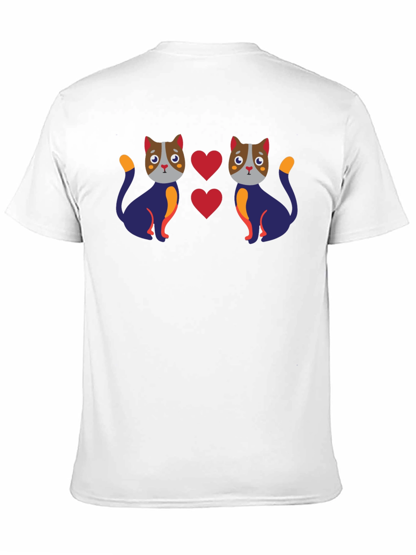 Cute Cat Lover Graphic Tee - Black