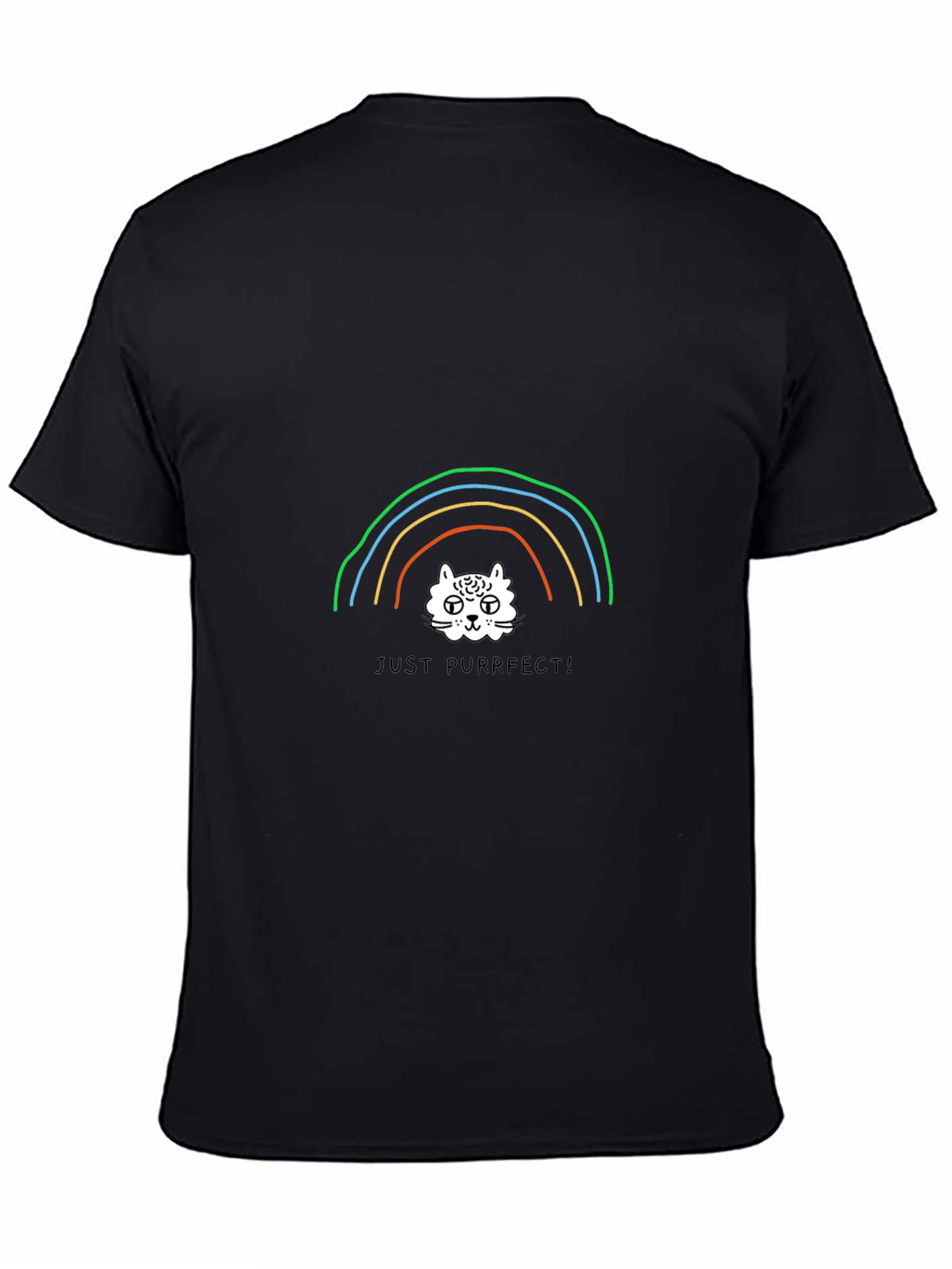 Rainbow Cat T-Shirt - Just Purrfect!