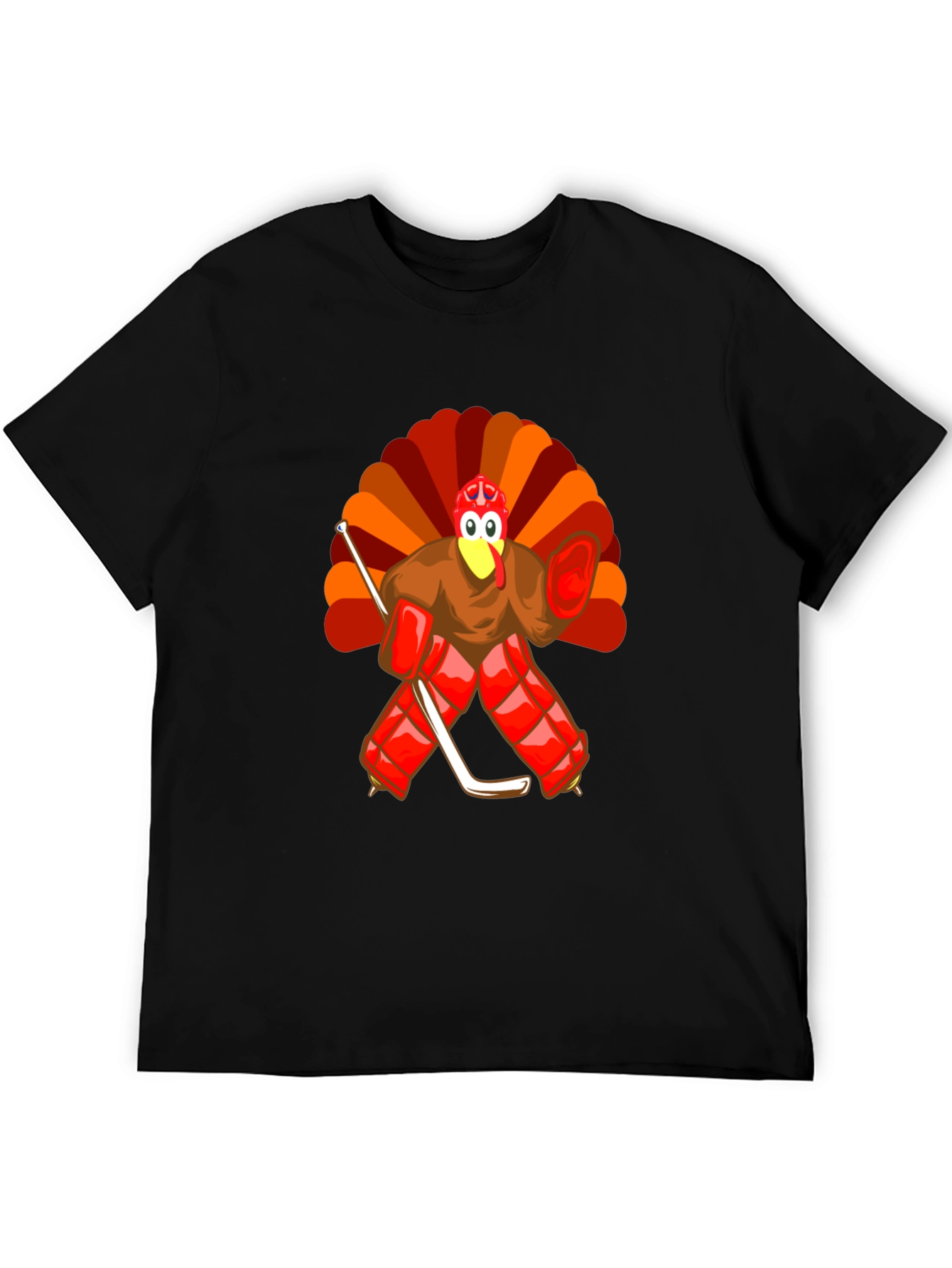 Turkey Hockey Goalie Thanksgiving T-Shirt