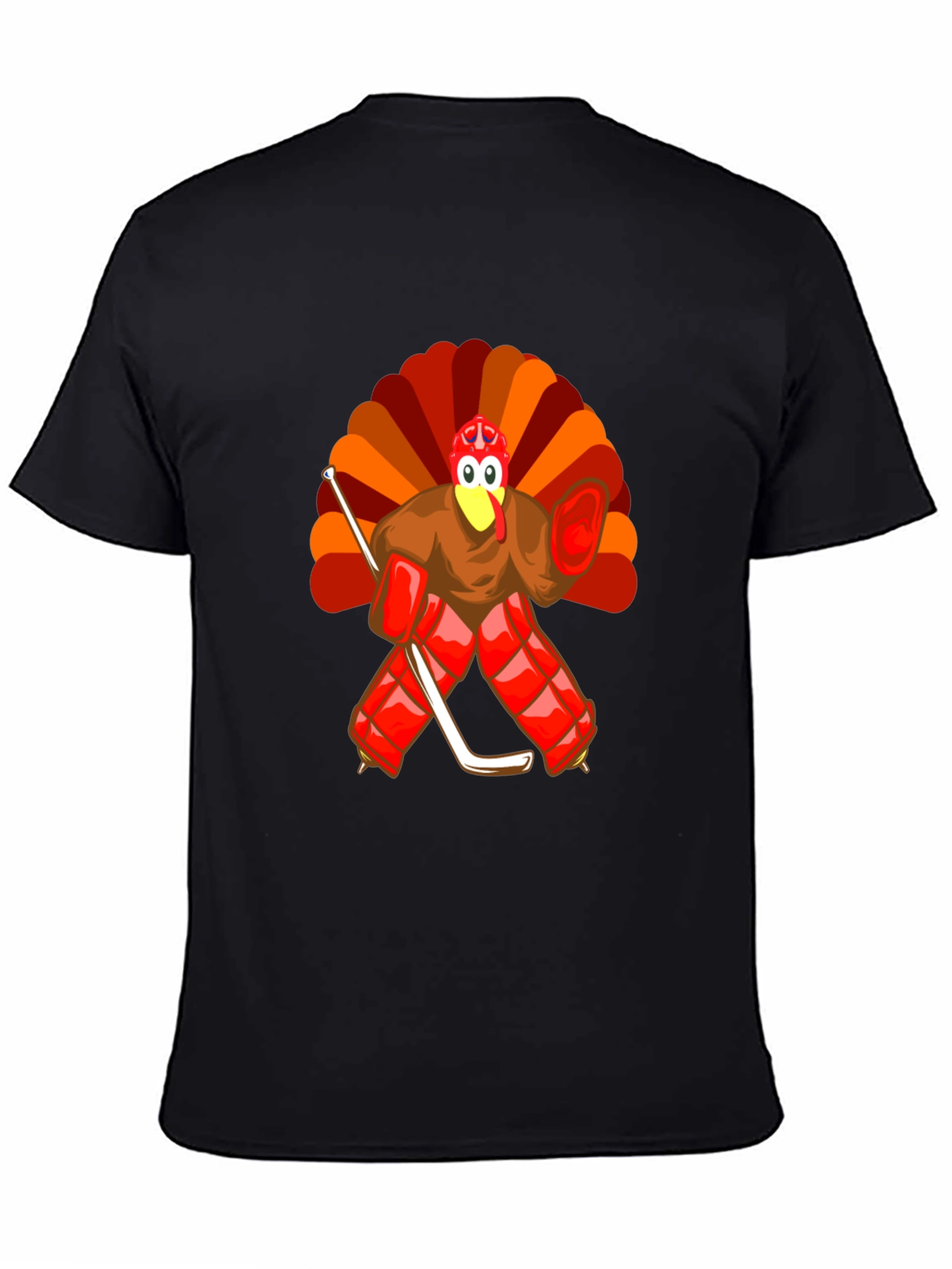 Turkey Hockey Goalie Thanksgiving T-Shirt