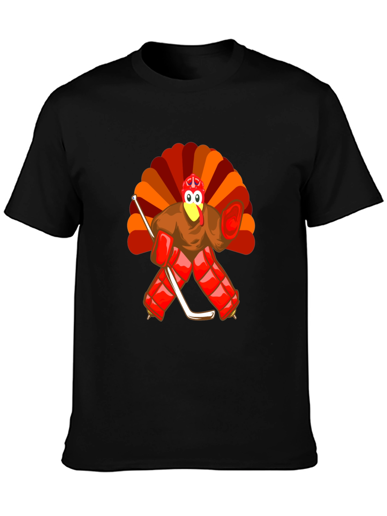 Turkey Hockey Goalie Thanksgiving T-Shirt