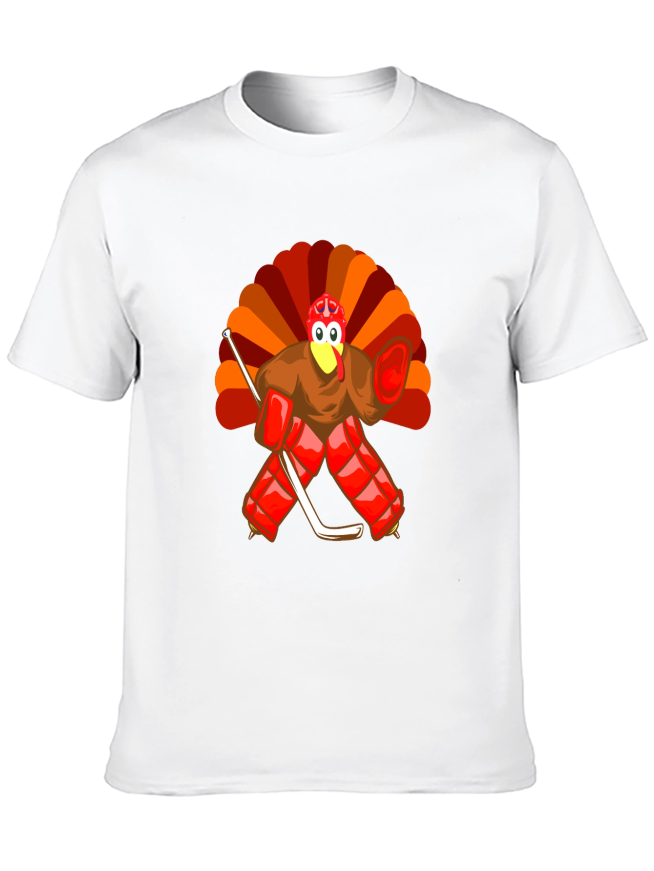 Turkey Hockey Goalie Thanksgiving T-Shirt