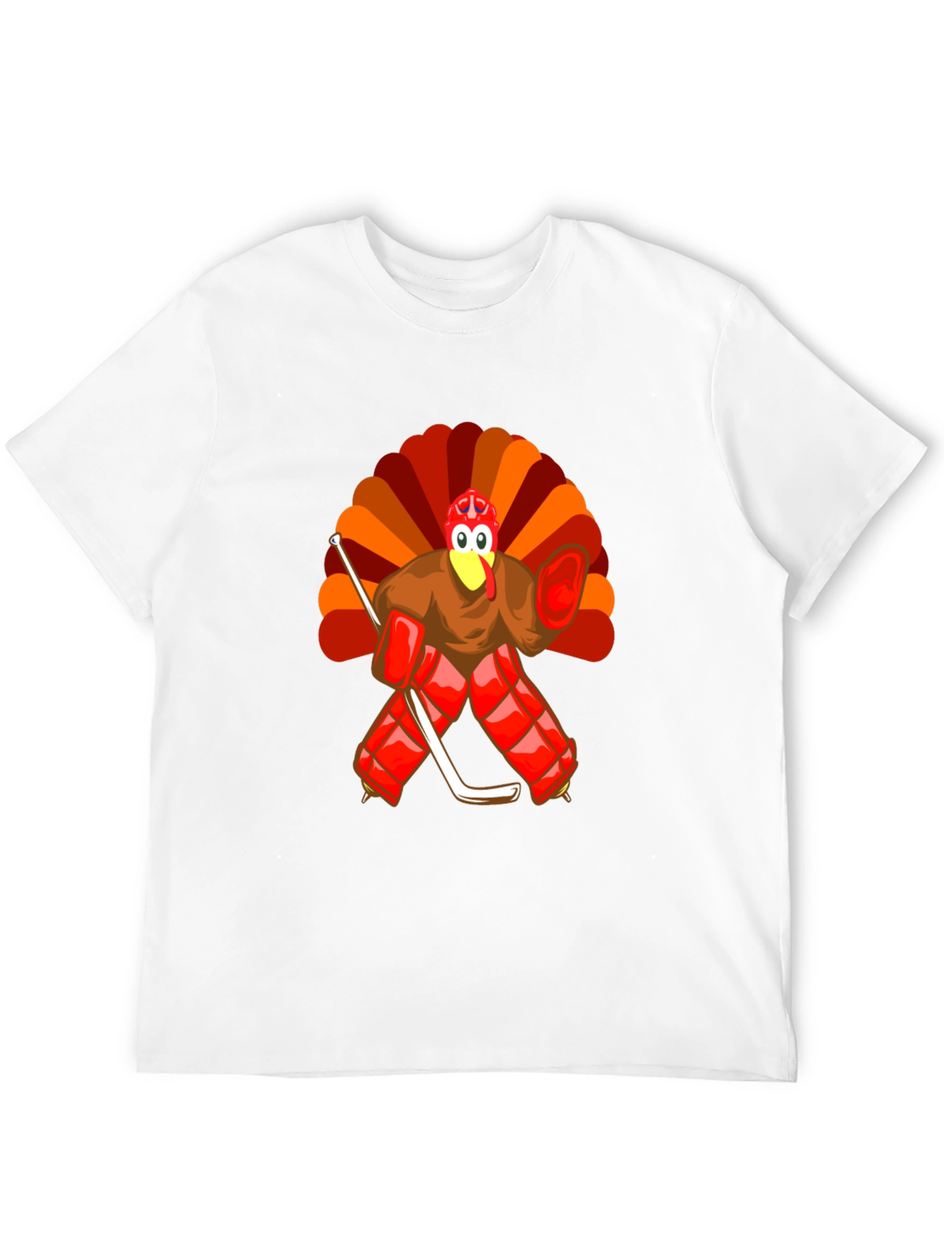 Turkey Hockey Goalie Thanksgiving T-Shirt