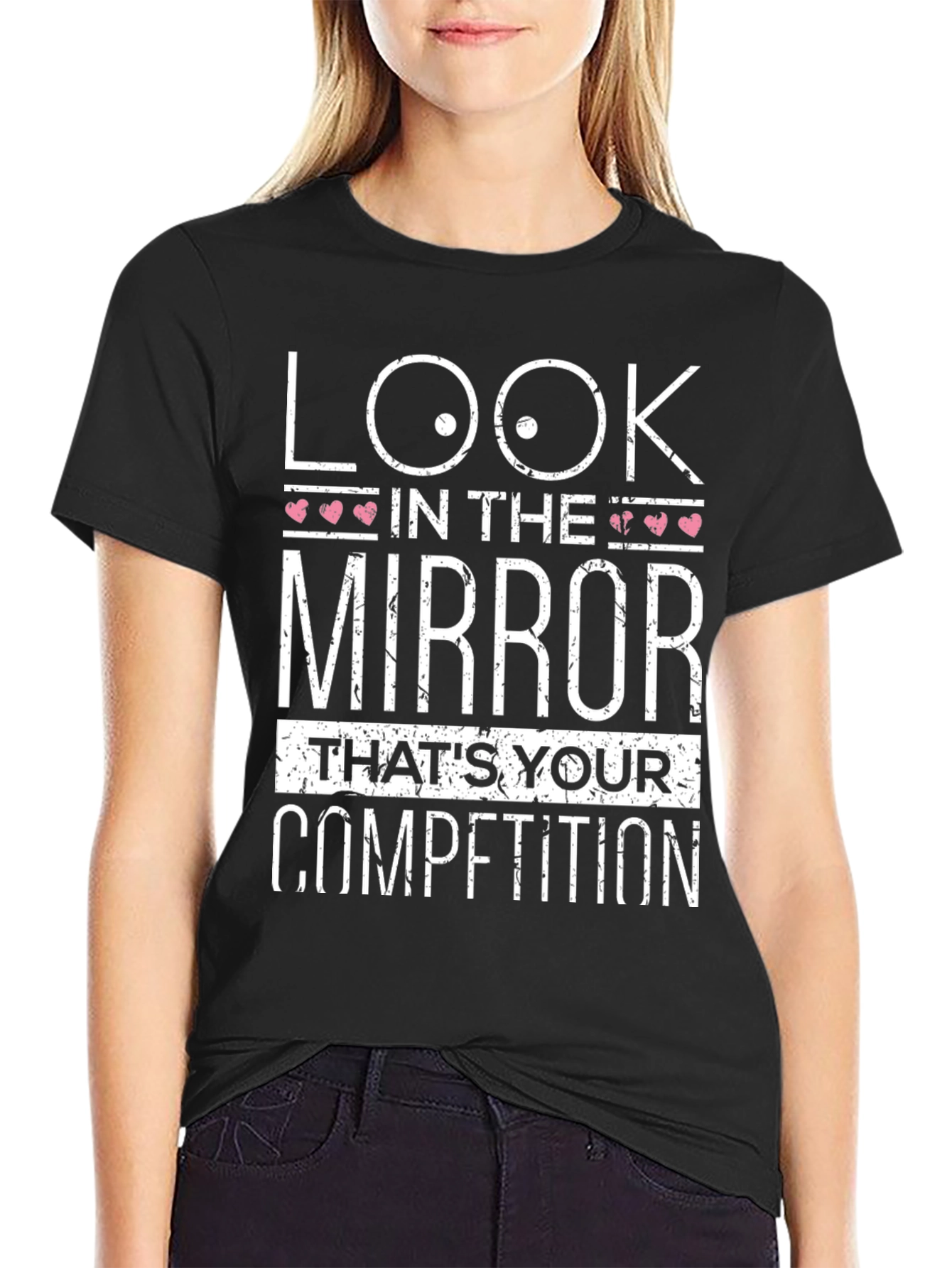Look in the Mirror T-Shirt - Motivational Tee