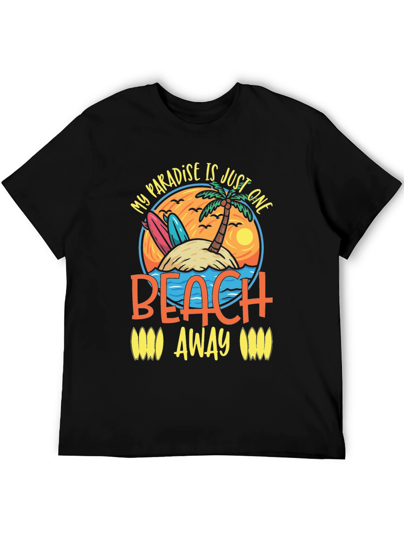 Paradise Beach T-Shirt - Island Getaway Graphic Tee