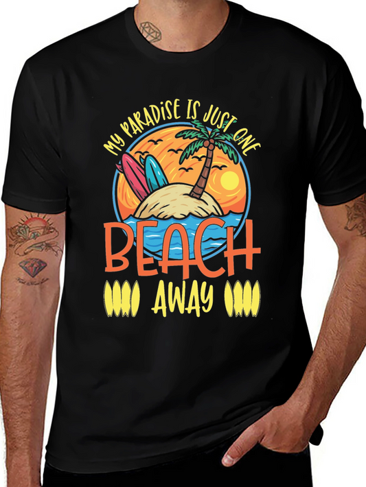 Paradise Beach T-Shirt - Island Getaway Graphic Tee