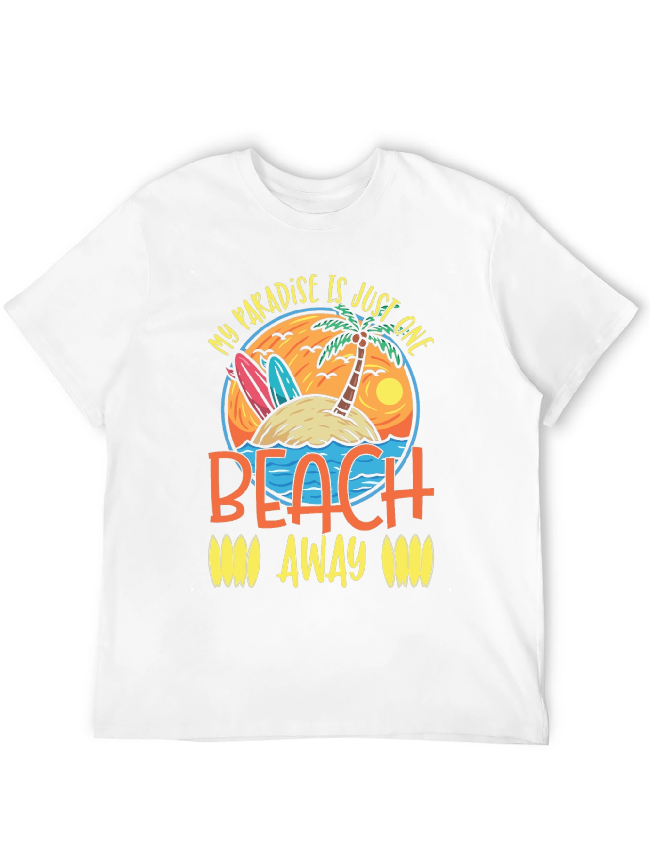 Paradise Beach T-Shirt - Island Getaway Graphic Tee