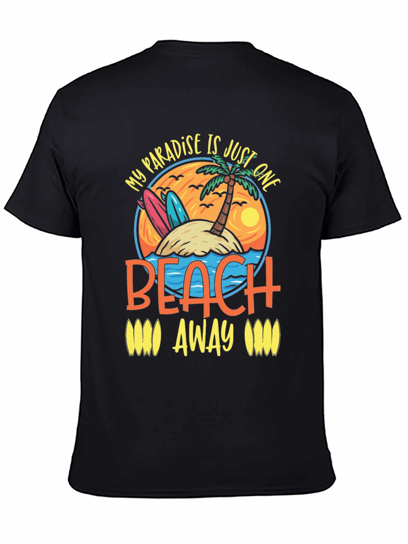 Paradise Beach T-Shirt - Island Getaway Graphic Tee