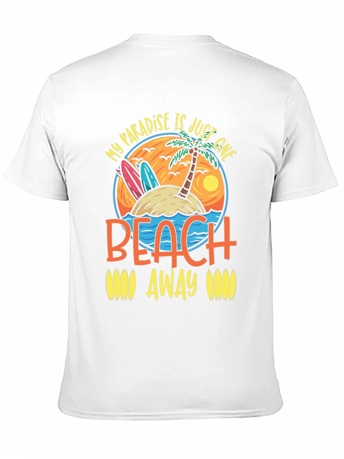 Paradise Beach T-Shirt - Island Getaway Graphic Tee