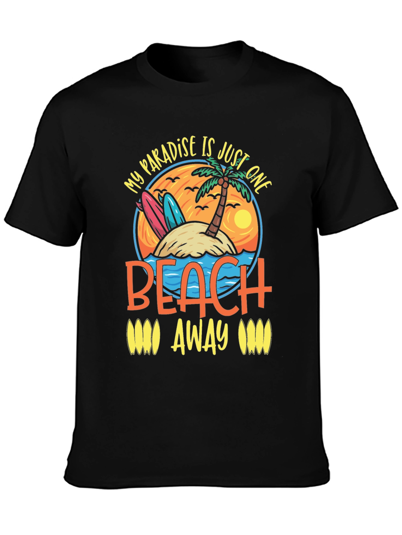 Paradise Beach T-Shirt - Island Getaway Graphic Tee