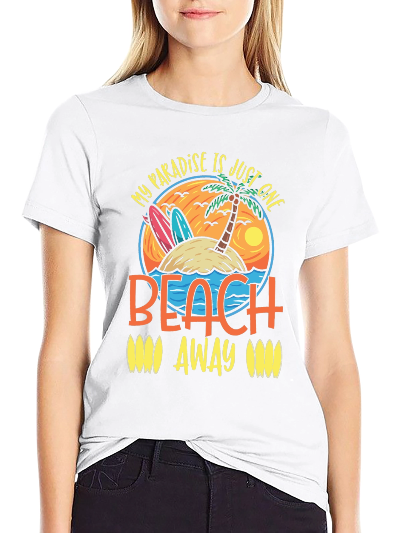Paradise Beach T-Shirt - Island Getaway Graphic Tee