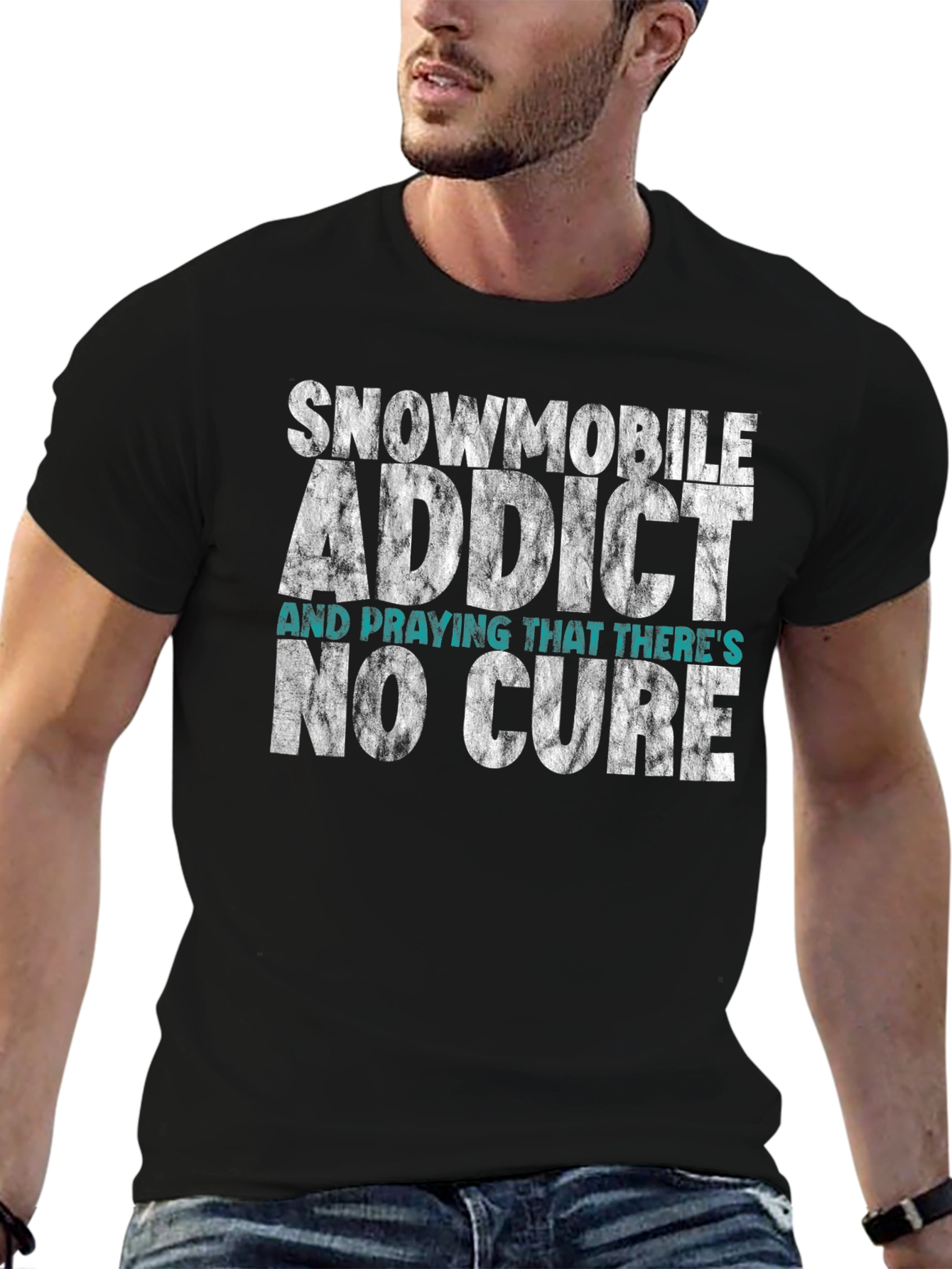 Snowmobile Addict T-Shirt - No Cure Wanted!