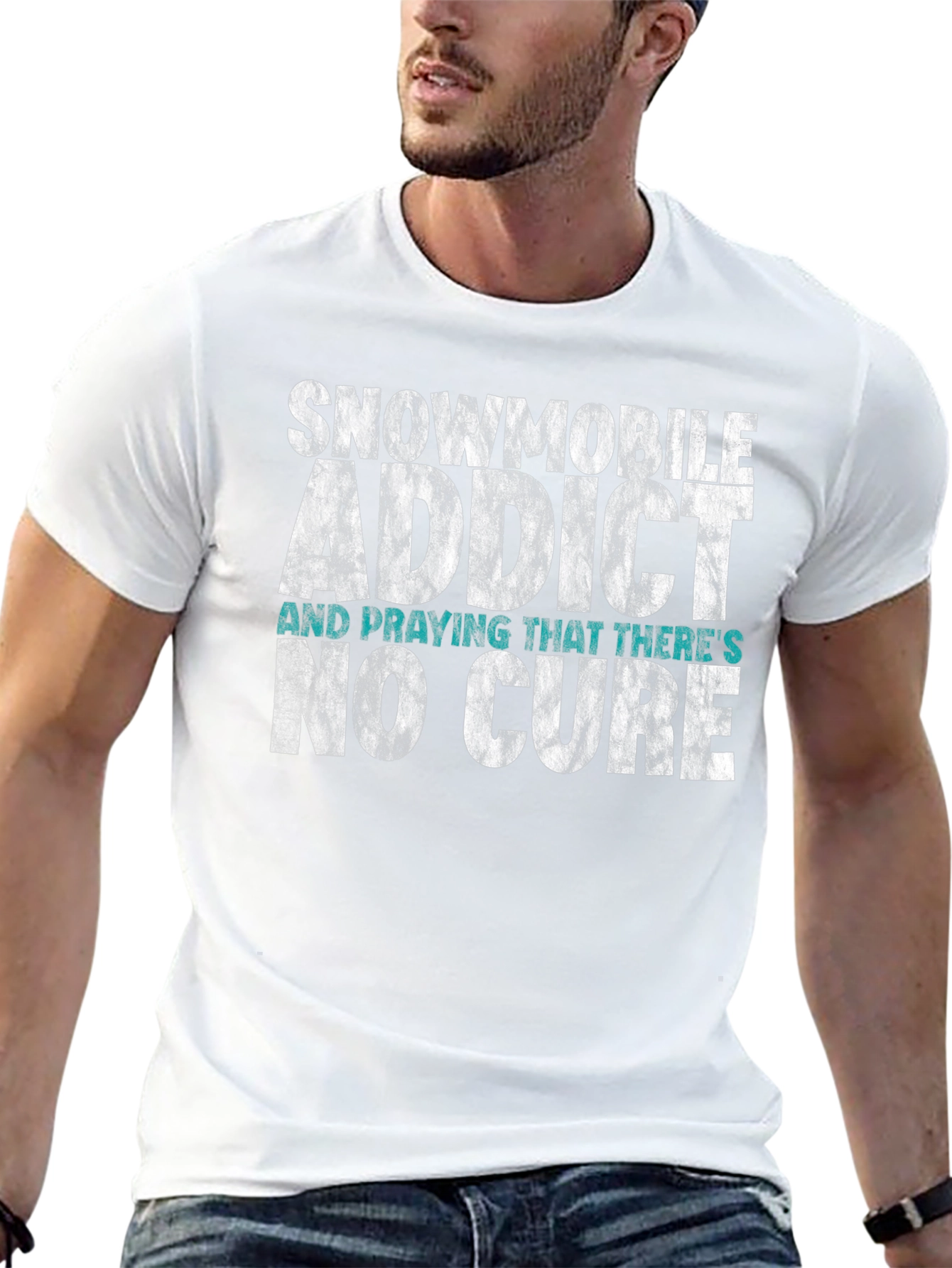 Snowmobile Addict T-Shirt - No Cure Wanted!