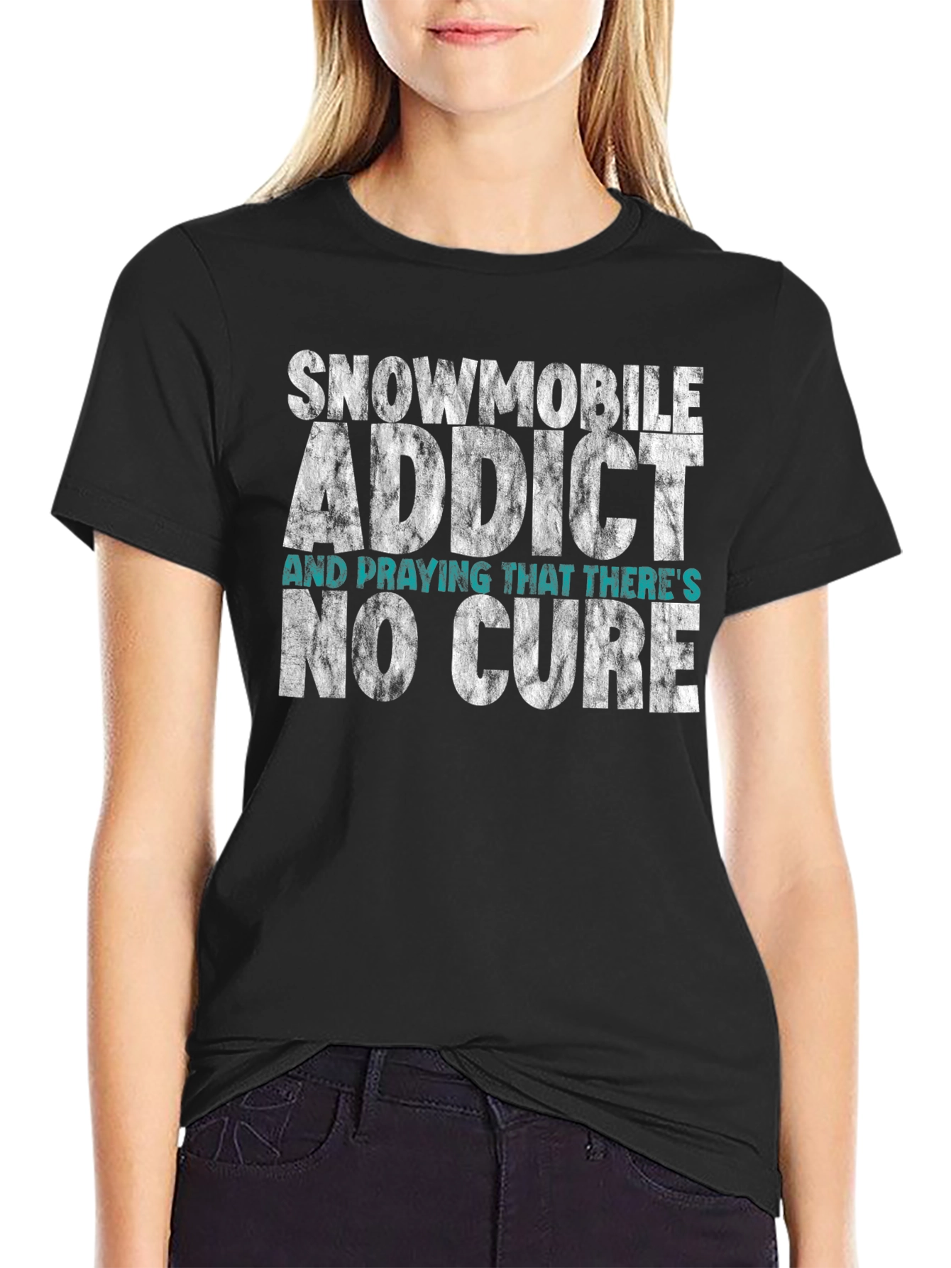 Snowmobile Addict T-Shirt - No Cure Wanted!