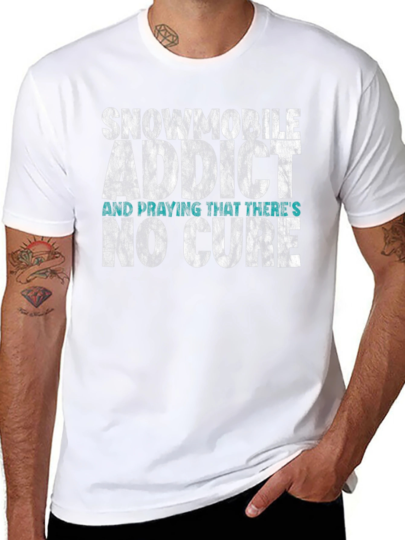 Snowmobile Addict T-Shirt - No Cure Wanted!