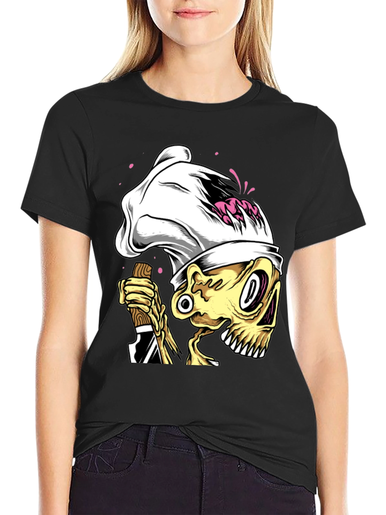 Chef Skeleton Graphic T-Shirt