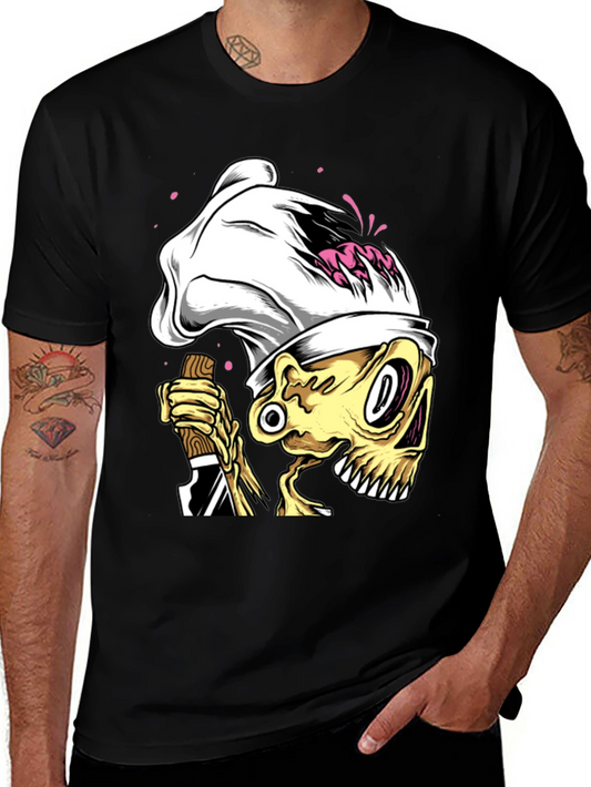 Chef Skeleton Graphic T-Shirt