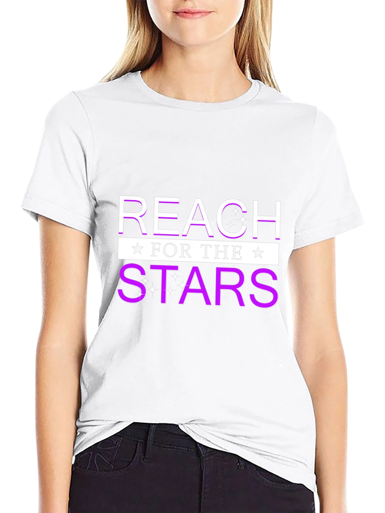 Reach For The Stars Black T-Shirt