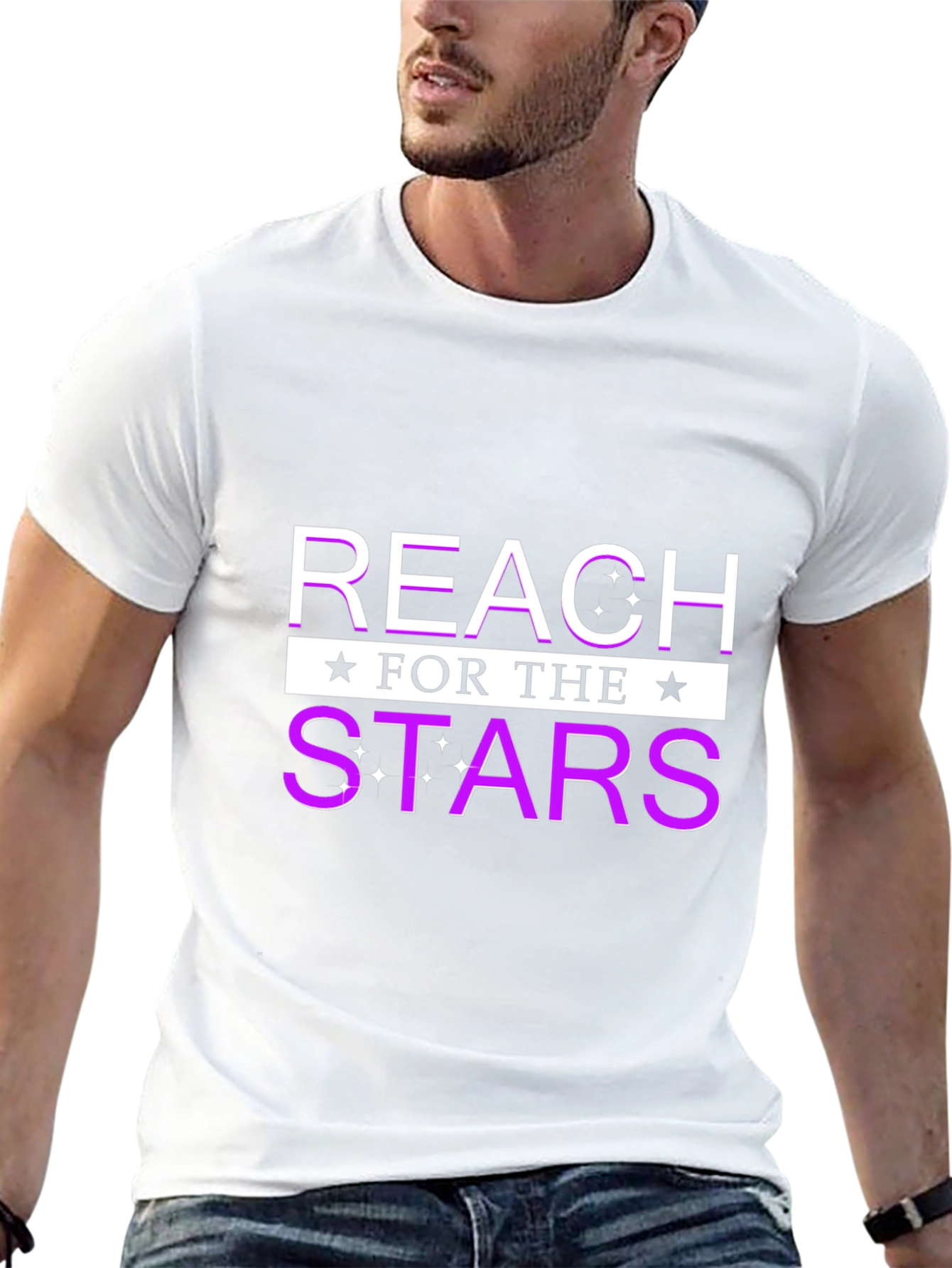 Reach For The Stars Black T-Shirt